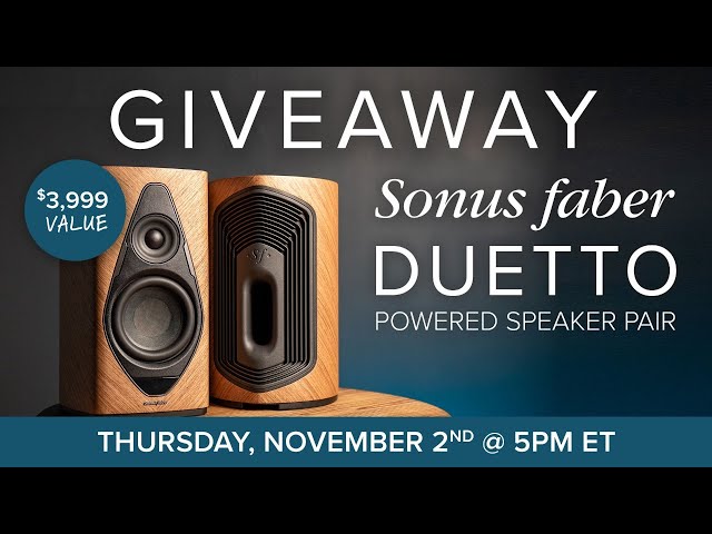 Sonus Faber Duetto Livestream Giveaway