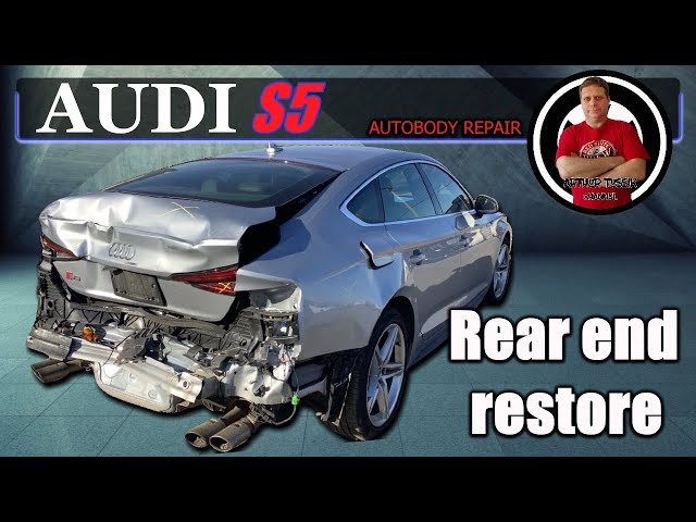 AUDI S5. The rear end restore. Восстановление задней части.