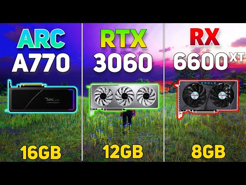 Intel ARC A770 vs RTX 3060 vs RX 6600XT | Gaming Benchmark | Test in 11 Games |