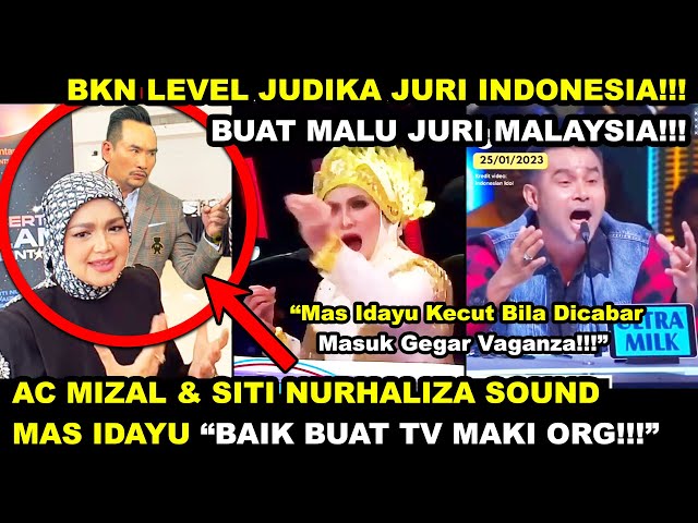 AC MIZAL & SITI NURHALIZA SOUND MAS IDAYU "BAIK BUAT TV MAKl ORG" | BKN LEVEL JUDIKA JURI INDONESIA