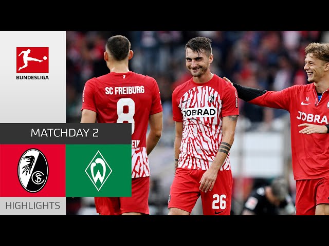 Goal in 90+6! | SC Freiburg - SV Werder Bremen 1-0 | Highlights | Matchday 2 – Bundesliga 2023/24