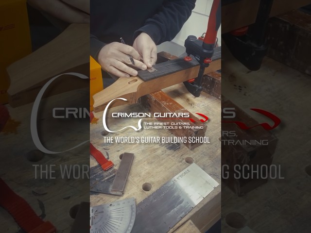Your workbench is ready for you… | Crimson Guitar Building School #school #luthier