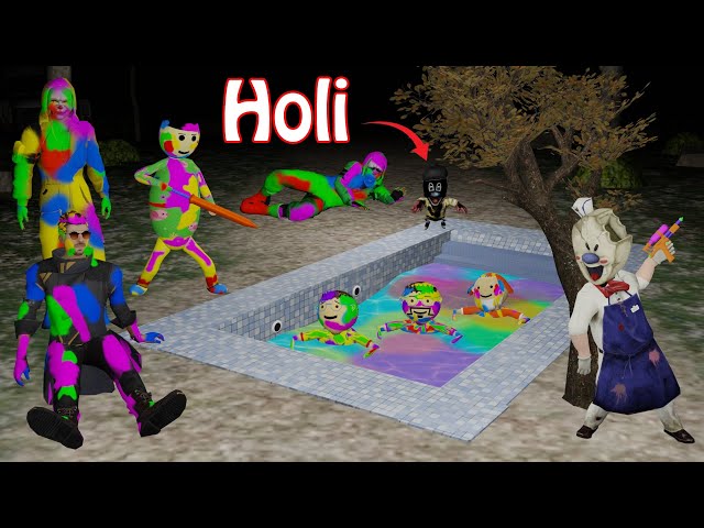 Gulli Bulli Holi Game | Playing Holi | Free Fire | Gulli Bulli | Make Joke Horror