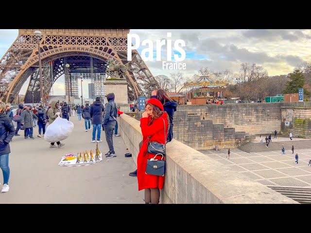 Paris, France 🇫🇷 - City of Romance - January 2022 - 4K -HDR Walking Tour (▶86min)