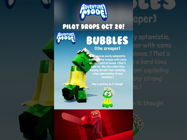 Meet Bubbles! - Adventure Mode #minecraft #animation #adventuremode