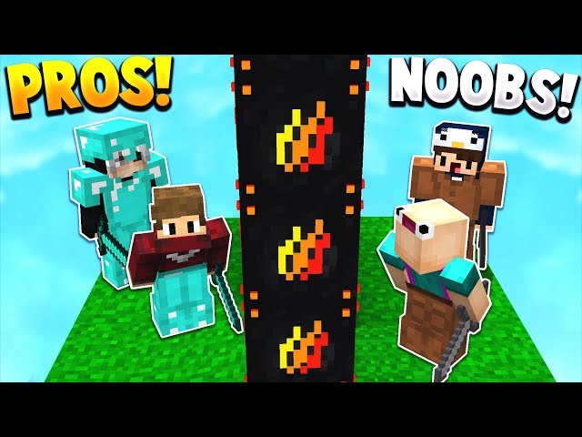 NOOBS vs PROS! | PRESTONPLAYZ LUCKY BLOCK WALLS! - Minecraft Mods