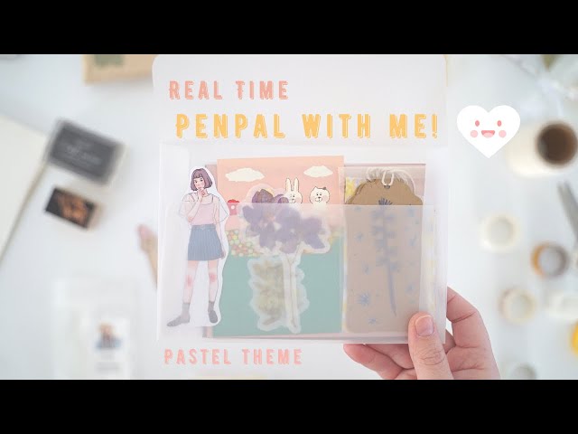 Real time penpal with me - pastel theme 🍡🌟