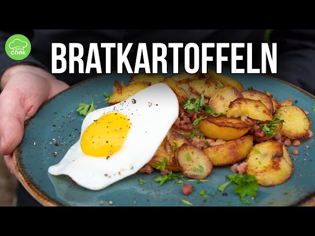 The SECRET of crispy fried potatoes with bacon