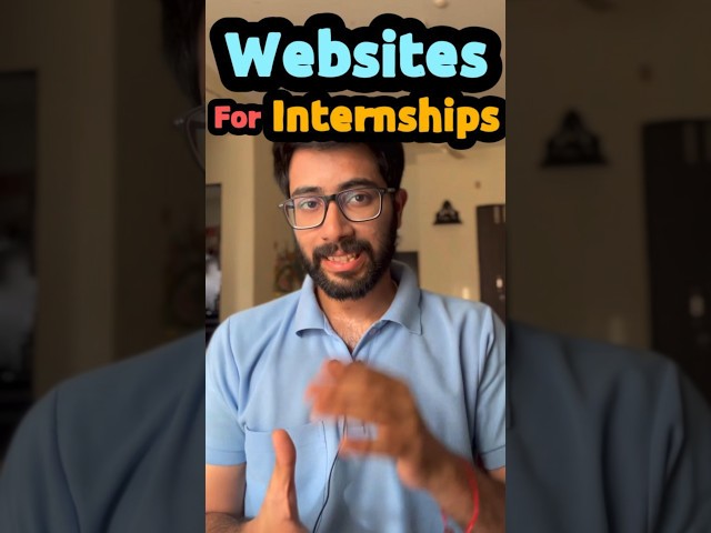 Internshipsని ఏ websitesలో వెతకాలి #internship #paidinternship