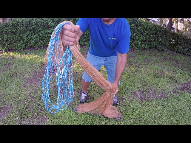 How To Easily Throw a Six or Eight Foot Cast Net From Shore, Boat or Kayak