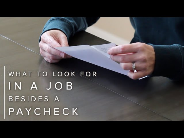 12 Factors to Look for in a Job Besides Pay