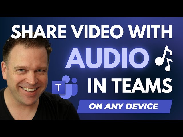 How to Share a Video WITH AUDIO on ANY Device in Microsoft Teams 📽️🔊