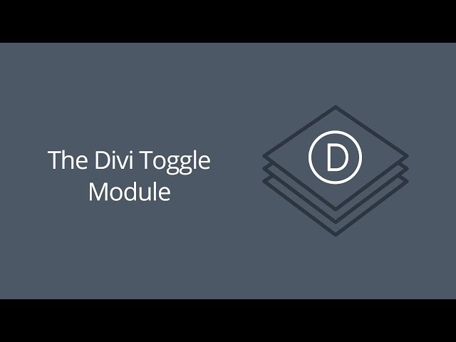 The Divi Toggle Module