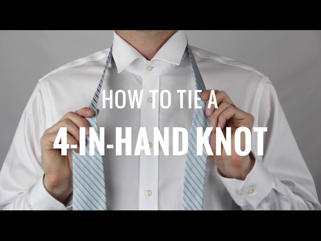 How to Tie a Necktie: 4-in-Hand Knot | The Distilled Man