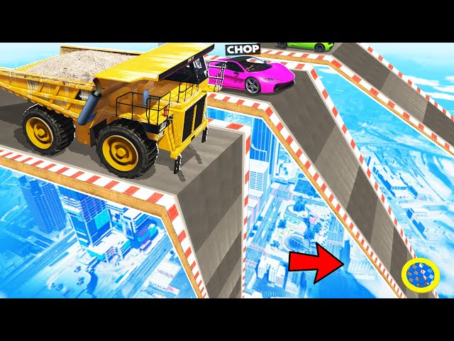 GTA 5 CAN YOU CHOOSE THE RIGHT MEGA RAMP TO THE FINISH CHALLENGE