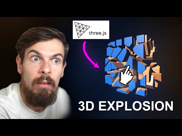 Awesome 3D Shattering Effect Tutorial | Next.js 14 with React Fiber THREE.js