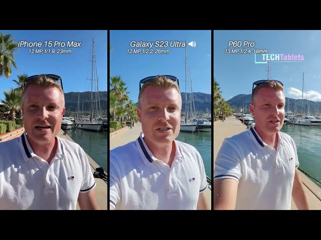 iPhone 15 Pro Max Vs Galaxy S23 Ultra Vs Huawei P60 Pro Camera Comparison