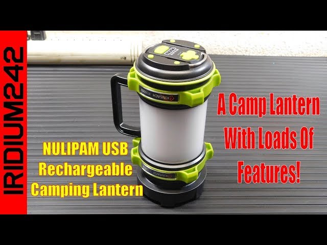 NULIPAM USB Rechargeable Camping Lantern: Loads Of Features!
