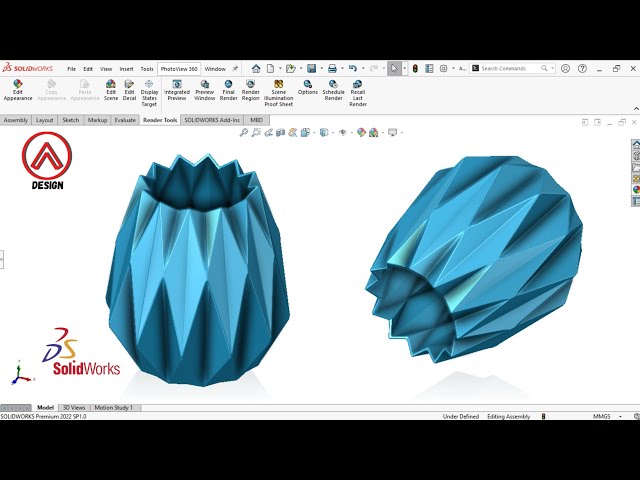 SOLIDWORKS Surface design - Vase - SOLIDWORKS Tutorial