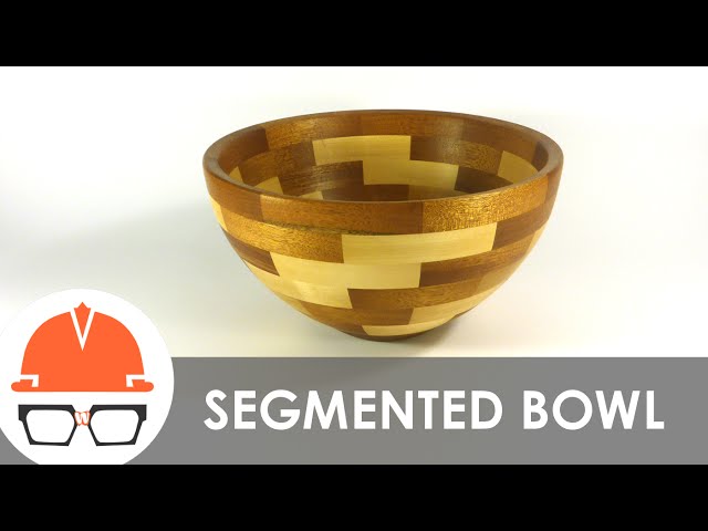 How not to make a segmented bowl on the lathe (stop motion)