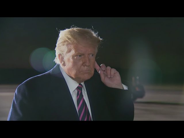 Reporter tells President Donald Trump about the death of Ruth Bader Ginsburg