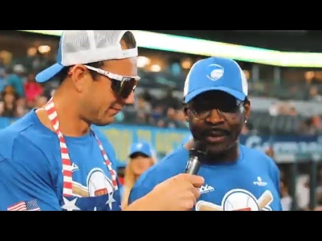 Gronk Brothers Hitting Dingers at the Celebrity Softball Classic Ft: Michael Irvin
