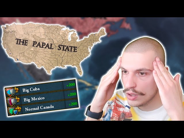 This Player ESCAPED TO AMERICA And Conquered It ALL As THE POPE   Save Game Review