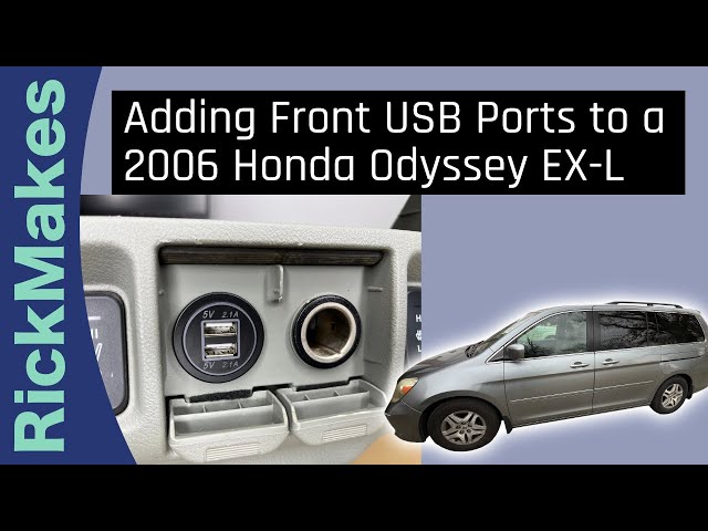 Adding Front USB Ports to a 2006 Honda Odyssey EX-L