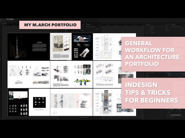 Architecture Portfolio and Indesign Workflow for Beginners