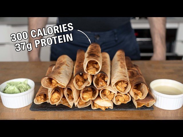 I Made 16 High Protein Chicken Roll-Ups For The Freezer
