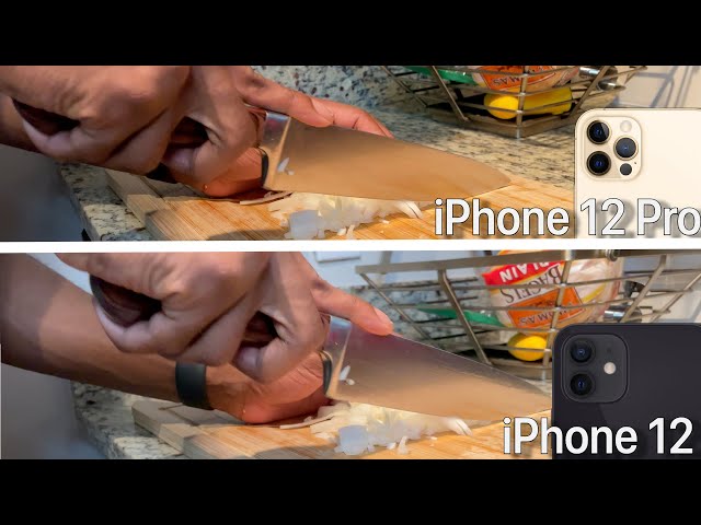 COOKING with iPhone 12 Pro vs iPhone 12 | Video Test
