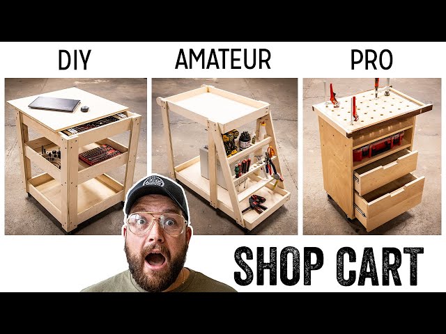 3 LEVELS of Shop Carts - DIY to PRO Build