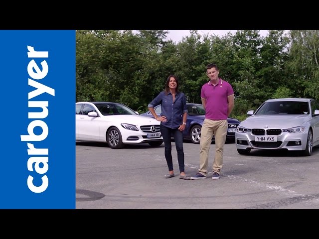 Mercedes C-Class vs BMW 3 Series vs Audi A4 - Carbuyer / Mat Watson and Ginny Buckley
