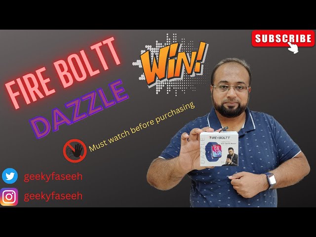 Fireboltt Dazzle | Fireboltt smartwatch | Giveaway