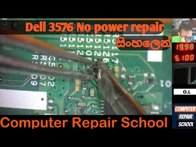 Laptop repair සිංහලෙන් | Dell 3576 no power repair