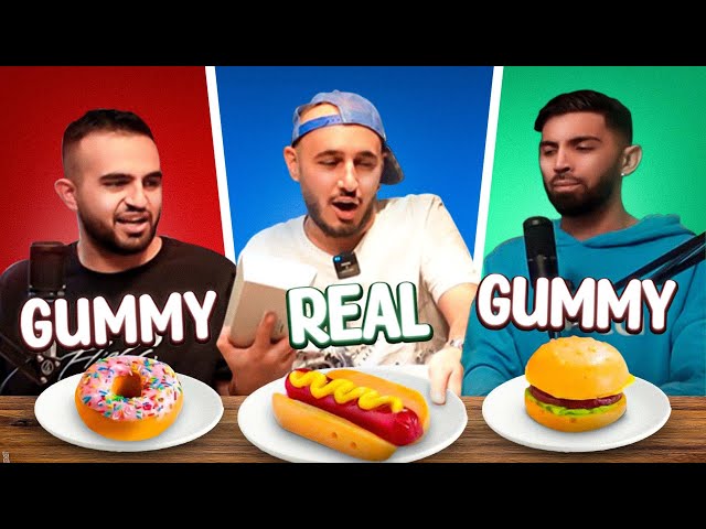 Real vs Gummy food _ غذای واقعی یا ژله ای