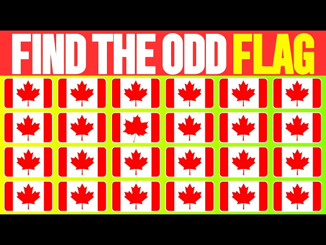 Find the ODD One Out - FLAG Edition 🚩🌎| Learn country flags | 36 Emoji Quiz | Easy, Medium, Hard.