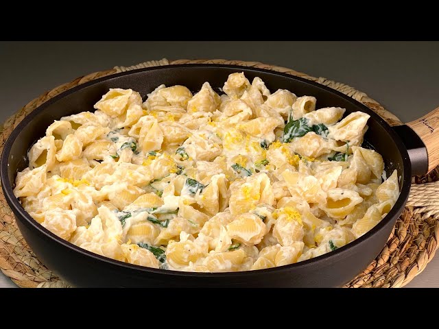 The most delicious pasta in 5 minutes! Simple and delicious pasta recipe with cream sauce