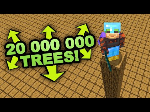 I plant 20 000 000 Trees in Minecraft (Not Creative)