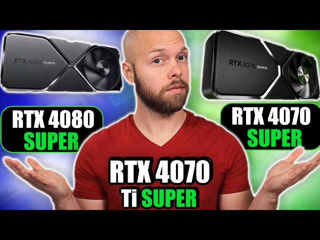 RTX 4080 Super $999, RTX 4070 Ti Super $799, and RTX 4070 Super $599 Are Here!