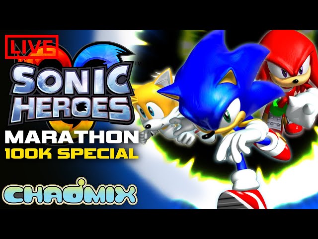 🔴 Sonic Heroes FULL GAME MARATAHON (100K Subscriber Special)