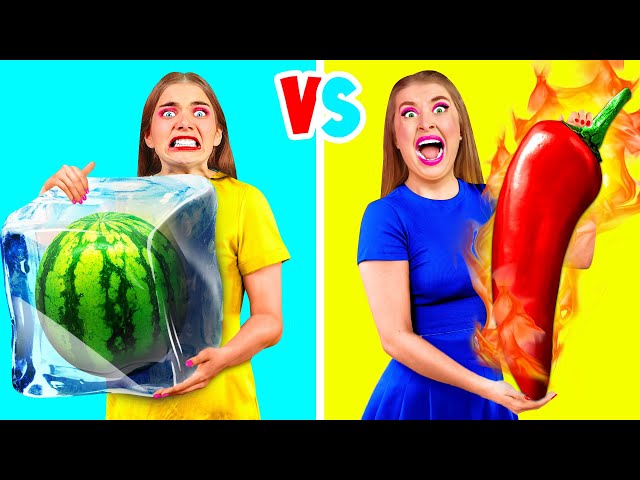 Heiß vs Kalt Food-Challenge | Lustige Challenges von TeenTeam