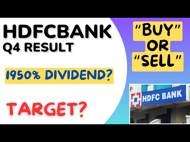 Hdfcbank Q4 Result In Tamil | Banknifty Level | "Buy Or Sell" | Hdfc Bank Target? | @CTA100