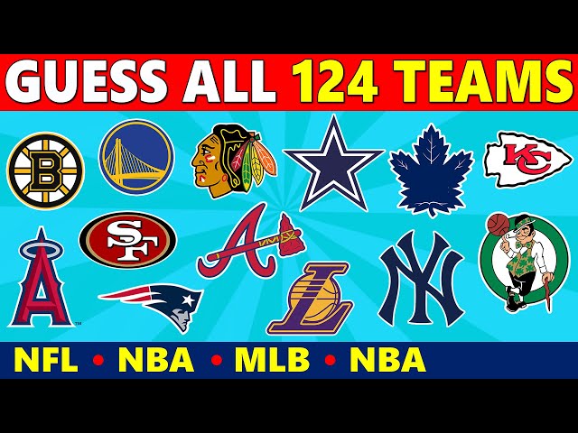 Guess ALL 124 Sports Teams by Their Logo – NFL, NHL, MLB & NBA (Logo Quiz)