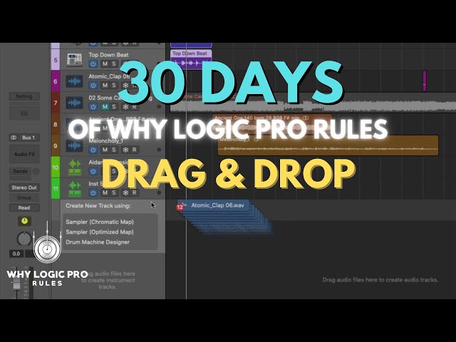 Drag and Drop Your Way Around Logic Thanks to the 10.5 Update