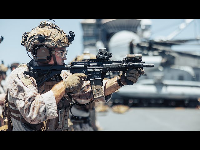 MARITIME RAID FORCE Live Fire Range aboard USS Bataan