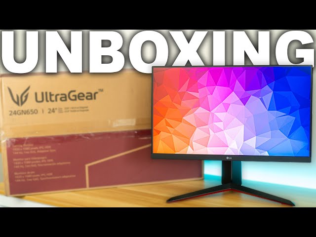 Unboxing the LG 24GN650-B 24” Ultragear Gaming Monitor