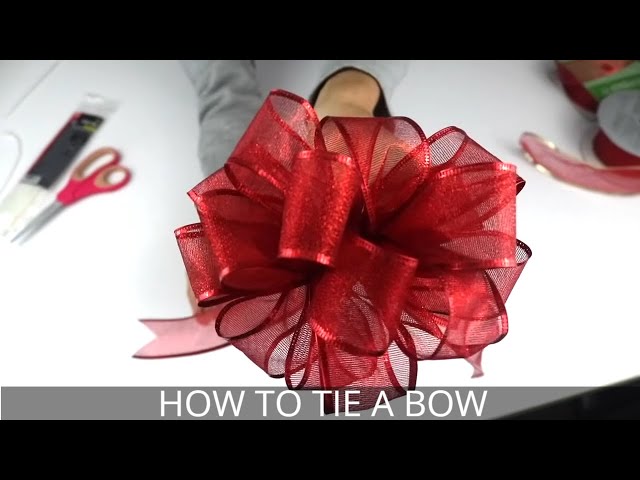 How to Make a Christmas Bow | Easiest Bow-Making Method