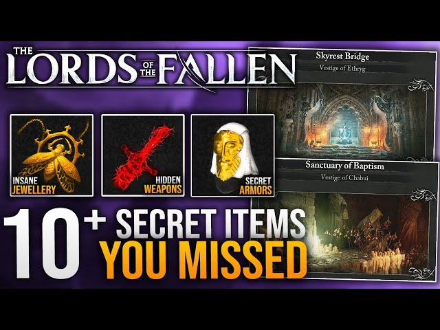 10+ SECRET YOU MISSED in Skyrest Bridge Area - Weapons, Armor, Rings & More - Lords Of The Fallen