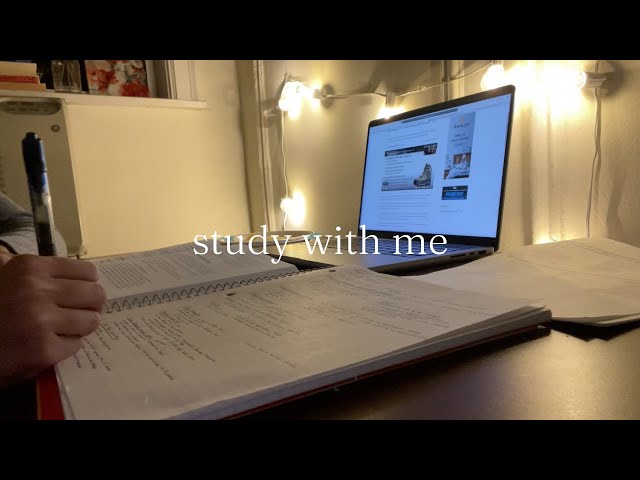 Study with me - 25 minutes, 5 minute break, with focus music - pomodoro